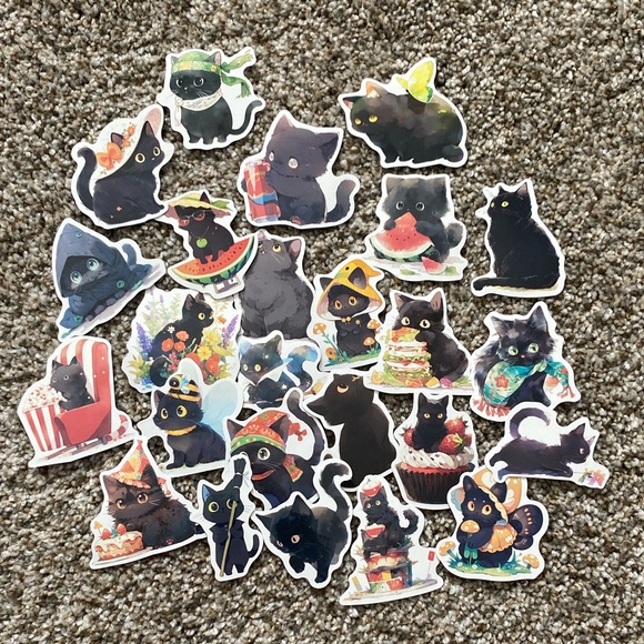 Other - 🖤Black Cat Sticker Set